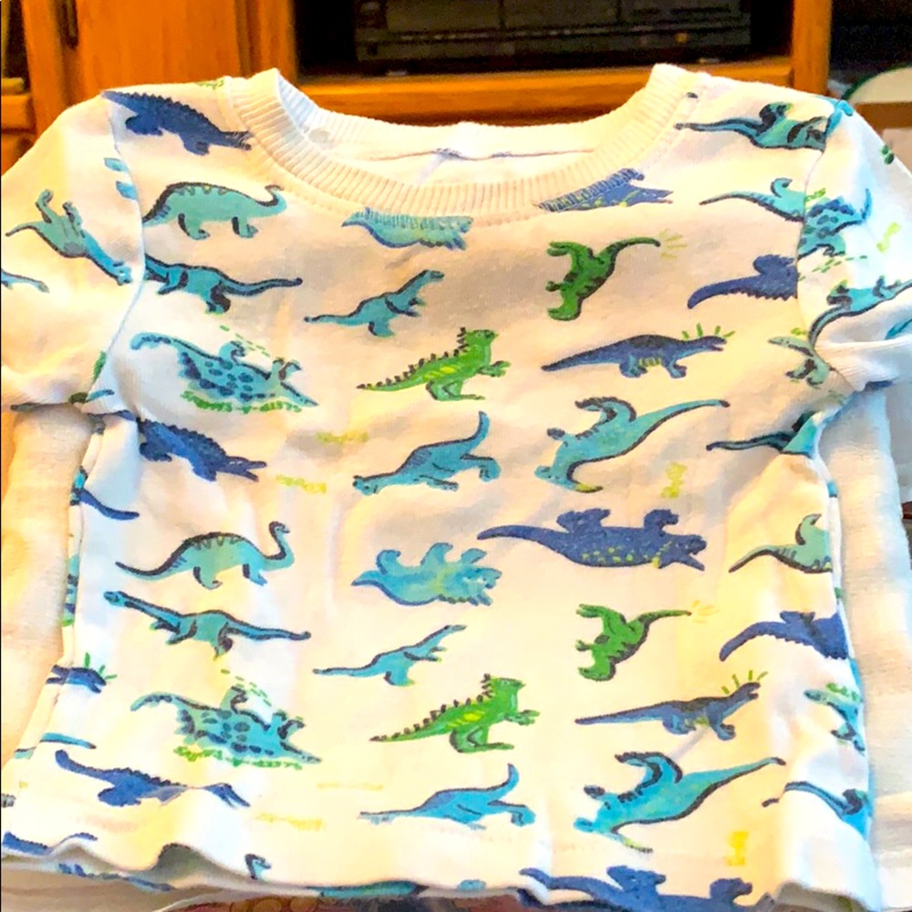 Dinosaur pajama set pants and T-shirt